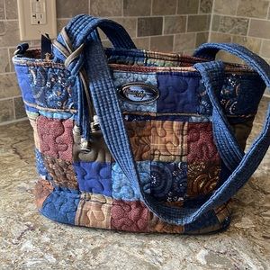 Donna Sharp Blue Quilted Purse